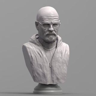 walter white hazmat suit 3d stl high Architecture bust print breaking bad resin 3d print model - Mito3D
