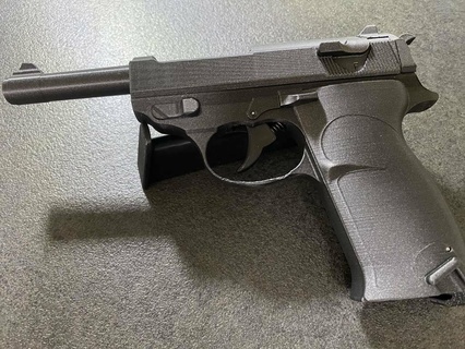 Walther p38 histórico suporte moda arma fogo pistola brinquedo ww2 adereços acessórios cosplay traje 3d print model - Mito3D