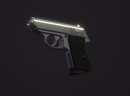 walther ppk 007 pistol ww2 3d print model - Mito3D