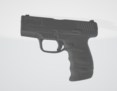 walther pps m2 pistola molde Kydex 3d print model - Mito3D