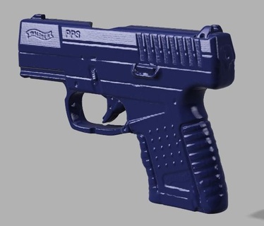 walther pps pistola escanear modelo arma formación Kydex funda táctico disparar molde real Talla fuego 1 3d bricolaje diy 3d print model - Mito3D