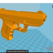 walther p99 jeu l'arme art jouet la réplique airsoft 3d print model - Mito3D