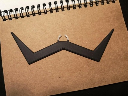 waluigi snap mustache septum fashion 3d print model - Mito3D