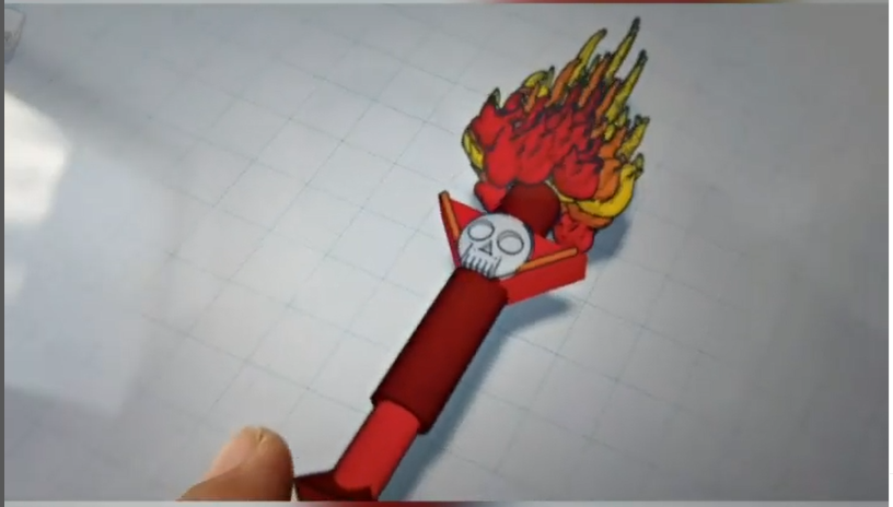 bacchetta inferno tibia stregone tibiagame 3D print model - Mito3D