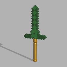 asa kılıç Minecraft 3d print model - Mito3D