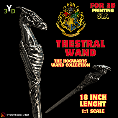 wand thestral of hogwarts legacy harry potter art hogwartslegacy thestralwand harrypottermagic wizardingworld 3dprinting sla3dprinting magicprops potterhead fantasyart collectibles wizardgear fanmade magicalcreatures hogwartsartifacts spellcasting 3d print model - Mito3D