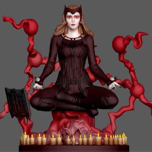 wanda scarlet witch 2 doctor strange multiverse madness 3d print model 3D print model - Mito3D
