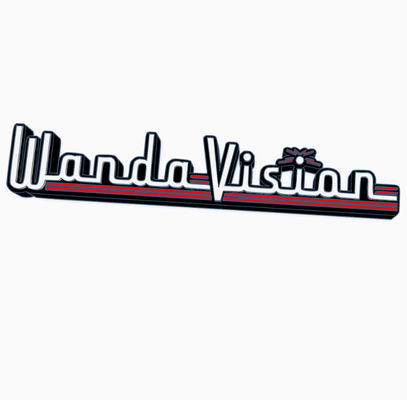 wandavision logo görüntüle by maniacmancave3d yenilmezler yaş of ultron sonsuzluk savaş oyunsonu hayret çizgi roman mcu kaptan amerika siyah panter thor raf dekor film insan mağarası sıcak oyuncaklar hasbro 3d print model - Mito3D