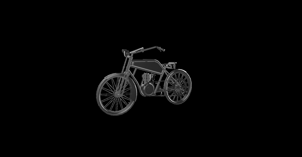 vagabondo 2hp 1914 moto motociclo motore bicicletta motocicletta motorrad 3d print model - Mito3D