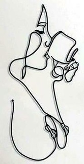 adesivo murale erotico minimalista Immagine frau arte silhouette Deko kunst pittore und loghi wohnung taglio carta 3d print model - Mito3D