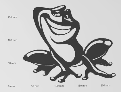 wandtattoo frosch 4 Art silhouette deko kunst schilder und logos wohnung scherenschnitt 3d print model - Mito3D