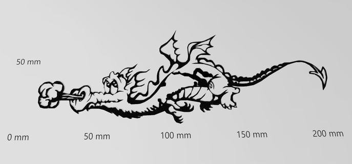sticker mural sch ner Dragon silhouette deko kunst peintre und logos wohnung papier découpé 3d print model - Mito3D