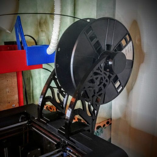 wanhao d6 spool mount - remix tool duplicator 6 filament holder hanger 3d printer accessories 3D print model - Mito3D
