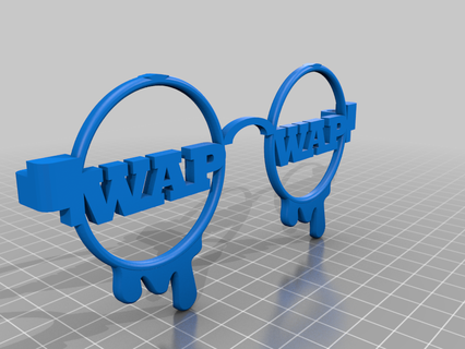 wap óculos moda 3d print model - Mito3D