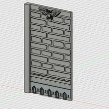 war-hammer style building panel game warhammer d&d panels stone terrain map 3d print model - Mito3D