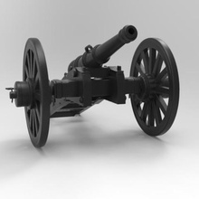 guerra di cannone gioco l'arma modelism 3d print model - Mito3D