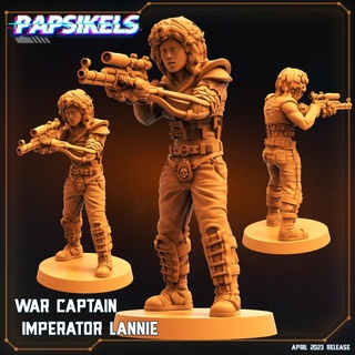 war captain imperator lannie female sniper madmax ripley wasteland gasland ellen 3d print model - Mito3D