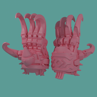 war dog slaughterclaw Game war dog war hammer claw slaughterclaw spike 40000 chaos knights  3d print model - Mito3D