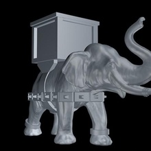 elefante de guerra juego la antigüedad persa montado el las miniaturas estrategia juegos papel borja justicia leon 3d print model - Mito3D