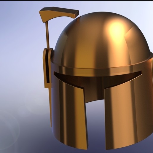 war helmet gadget boba fett starwars large 3D print model - Mito3D