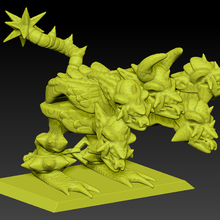 savaş hidra minyatür oyun Warhammer karanlık elfler masaüstü Yunan mitoloji 3d print model - Mito3D