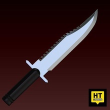 war knife gadget big cosplay cuchillo cuchilla guerra 3d print model - Mito3D