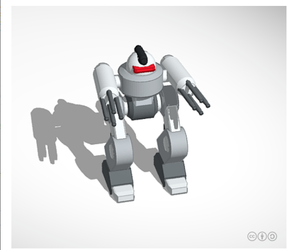 guerre robot 3D print model - Mito3D