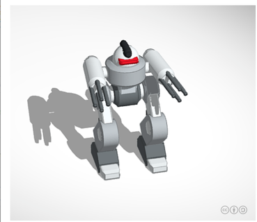 guerre robot 3d print model - Mito3D