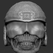 war rot horror dead cop corpse custom figure 3d print model - Mito3D