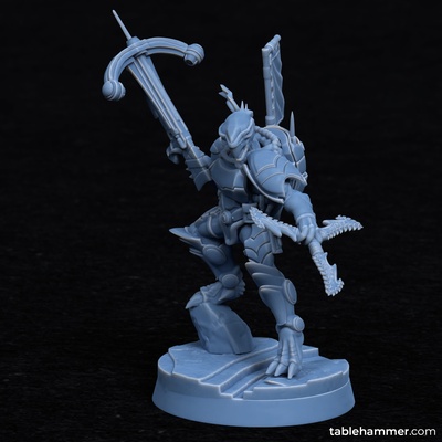 guerra escultor tocha herói líder jogos canibal frango 41k xenos escuro tampo mesa 28mm procuração 3d print model - Mito3D