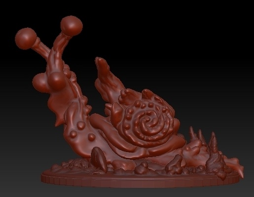 war snail giant table games rpg ttrpg dnd dungeons monsters monster animal cute scary thunderbunny snails 3d print model - Mito3D