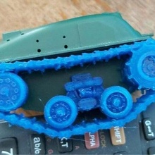 war toon sherman t80e5 tank tracks world vehicles 3d print model - Mito3D