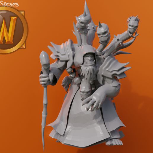 Warcraft çiçekten 3D print model - Mito3D