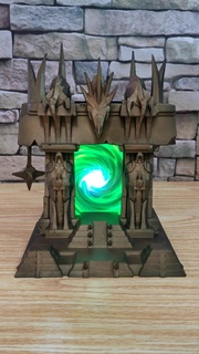 warcraft dark portal phone base animation 3d print model - Mito3D