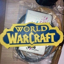 Warcraft logo juego 3d print model - Mito3D
