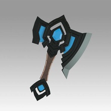 warcraft shadowlands axe bastion cosplay weapon prop world of replica battle hobby diy other 3d print model - Mito3D