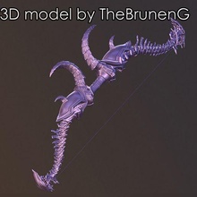 Warcraft Sylvanas arco 3d impresión modelo 3d print model - Mito3D