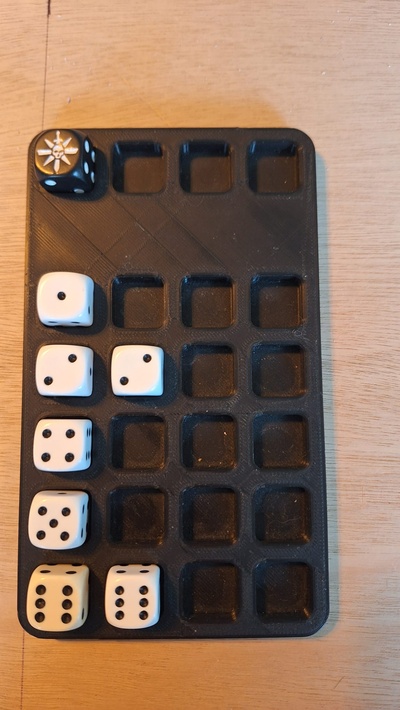 warcry dice tracker tray 3d print model - Mito3D
