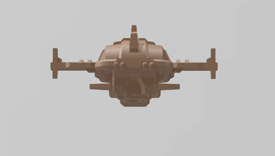 warden bfg battlefleet gothic homeworld spaceship 3d print model - Mito3D