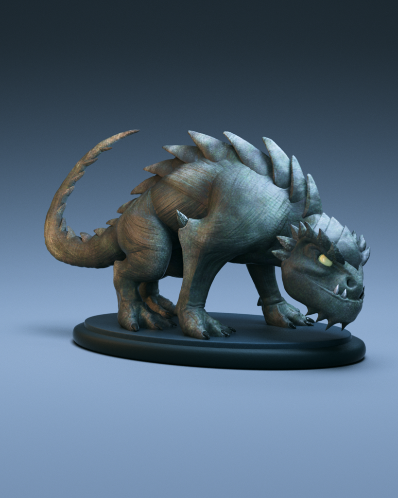 Wardrak 3d miniatura andor júnior familia fantasía juego bestia mesa demonio escultura martillo guerra lobo esculturas 3D print model - Mito3D