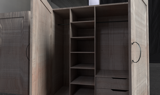 guarda roupa casa mobília madeira 3d print model - Mito3D