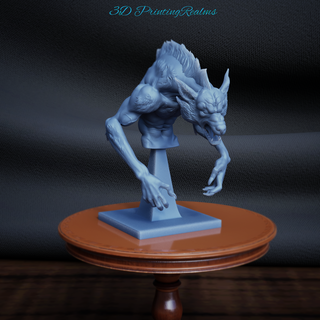 ware wolf bust Art warewolf bust wolf  3d print model - Mito3D