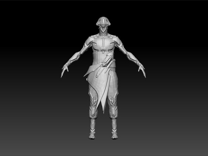 estrutura guerra Guerreiro 32 arte escrivaninha teste modelo menina surpreendente jogos personagem rpg dagath 3d print model - Mito3D