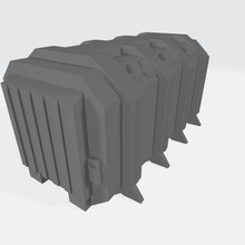 wargame shipping container 28mm terrain 3d print model - Mito3D