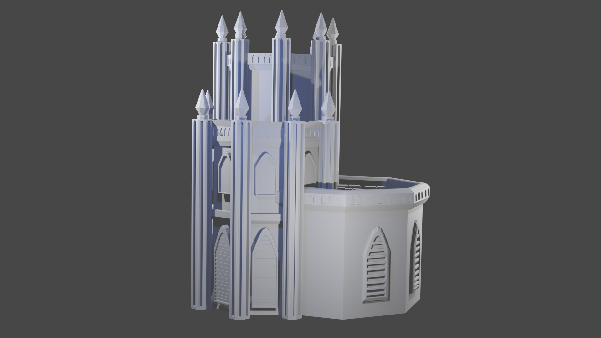 wargamer Gotico Cattedrale 3D print model - Mito3D