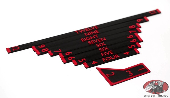 jogos guerra medindo ferramenta stls imperial polegadas 1 2 3 4 5 6 7 8 9 12 acessórios Ferramentas 3d print model - Mito3D
