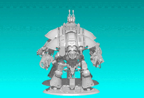 wargaming miniature imperial machine Game gatling science fiction firepower super-heavyweight walker marine sci-fi gauntlet chaos game accessory miniatures weapon wargame robot tabletop rpg war truescale 3d print model - Mito3D