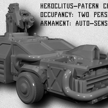 wargaming model - heroclitus-pattern cruiser toy game miniatures vehicle 28mm necromunda terrain 40k 3d print model - Mito3D