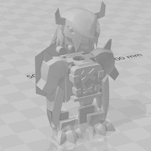 wargreymon armor lego minifigure digimon 3d print model - Mito3D
