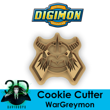 wargreymon biscuit coupeur digimon 3d print model - Mito3D